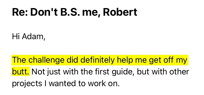 Robert testimonial