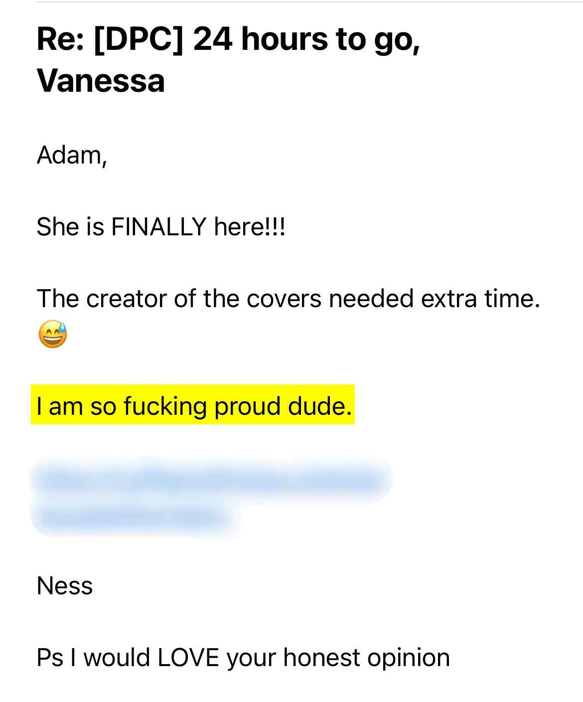 Vanessa testimonial